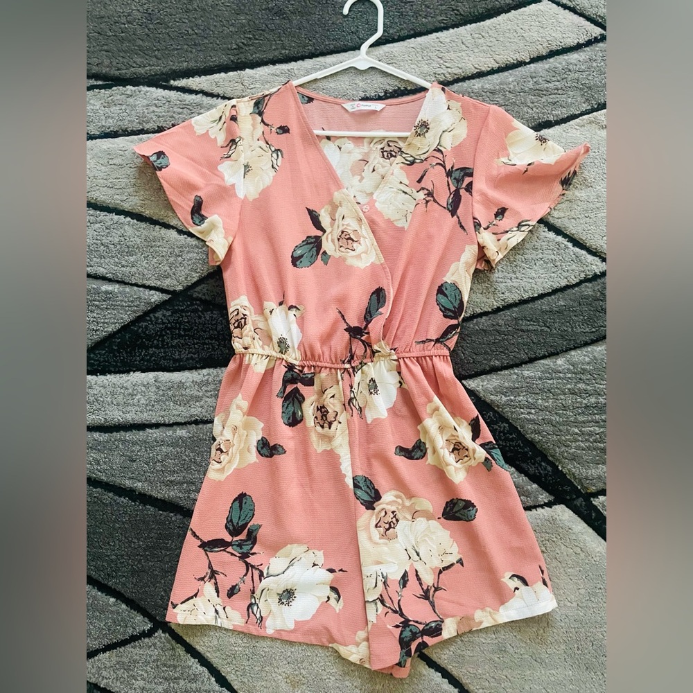 Women’s Floral Mauve Romper